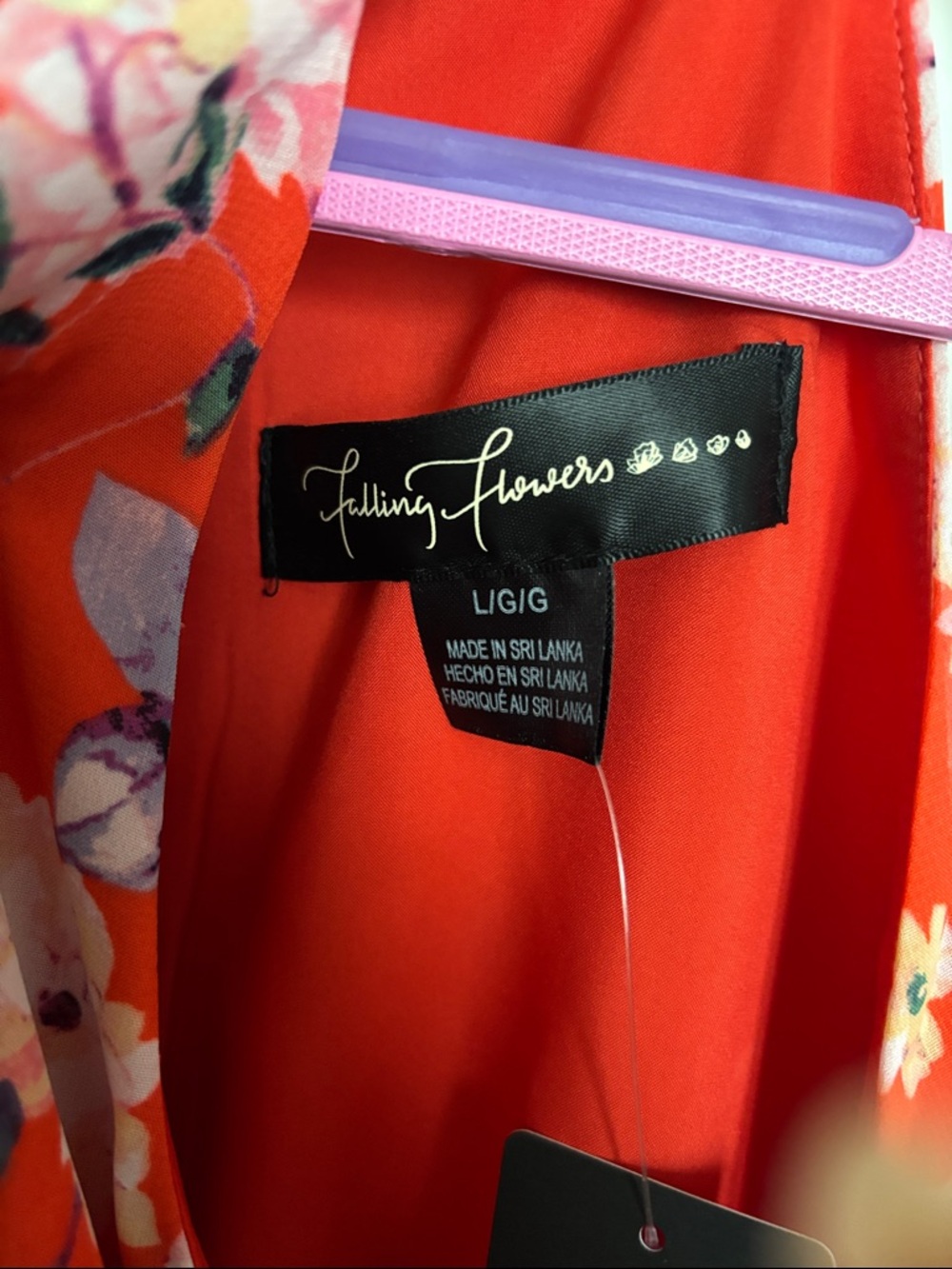 Red Floral Women's Dress - L/G
